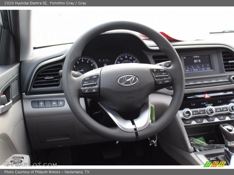 Portofino Gray / Gray 2020 Hyundai Elantra SE