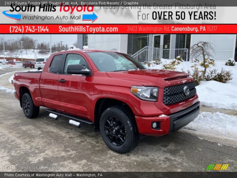 Barcelona Red Metallic / Graphite 2021 Toyota Tundra SR5 Double Cab 4x4