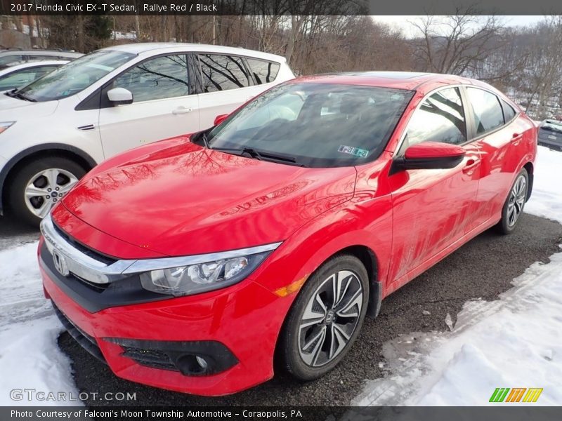 Rallye Red / Black 2017 Honda Civic EX-T Sedan