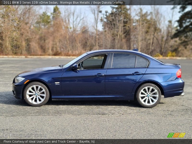 Montego Blue Metallic / Beige Dakota Leather 2011 BMW 3 Series 328i xDrive Sedan