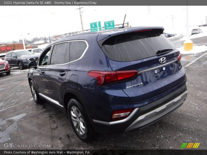Stormy Sea / Espresso/Gray 2020 Hyundai Santa Fe SE AWD