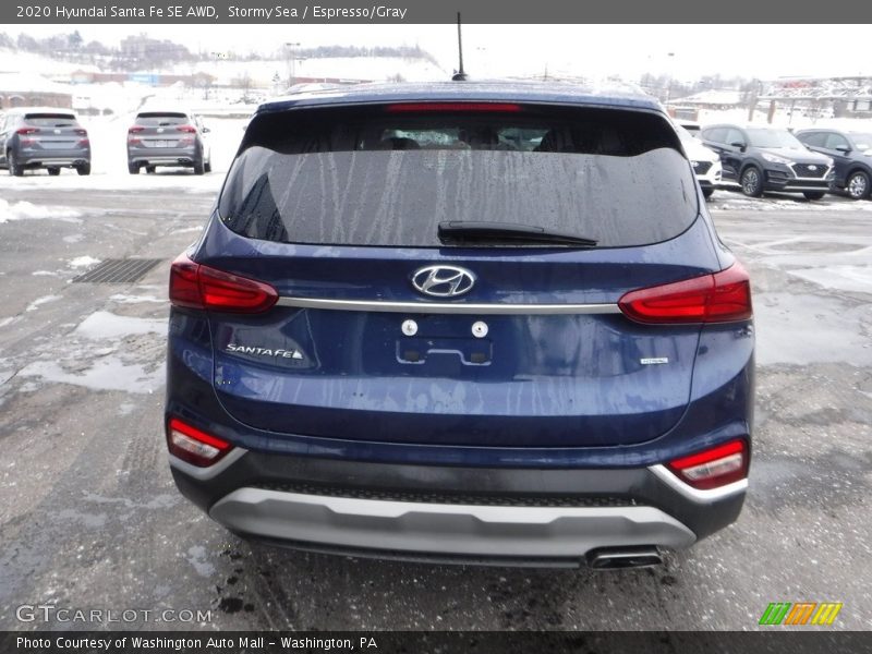 Stormy Sea / Espresso/Gray 2020 Hyundai Santa Fe SE AWD
