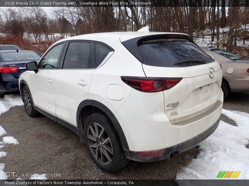 Snowflake White Pearl Mica / Parchment 2018 Mazda CX-5 Grand Touring AWD