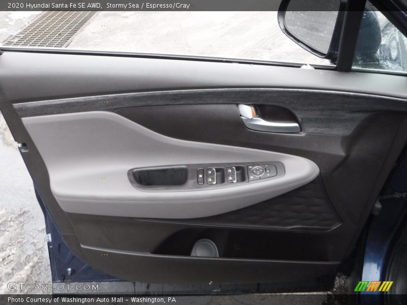 Stormy Sea / Espresso/Gray 2020 Hyundai Santa Fe SE AWD