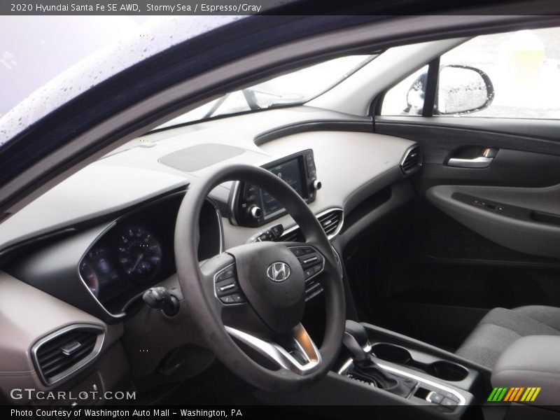 Stormy Sea / Espresso/Gray 2020 Hyundai Santa Fe SE AWD