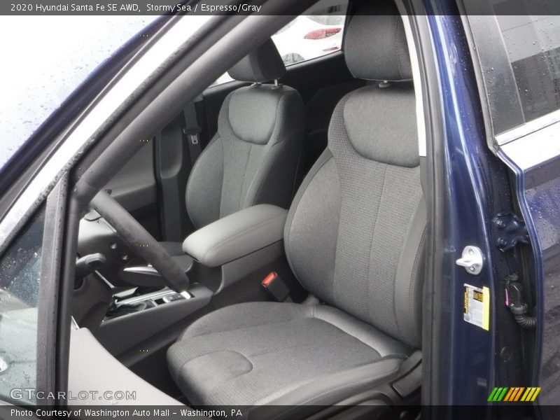 Stormy Sea / Espresso/Gray 2020 Hyundai Santa Fe SE AWD