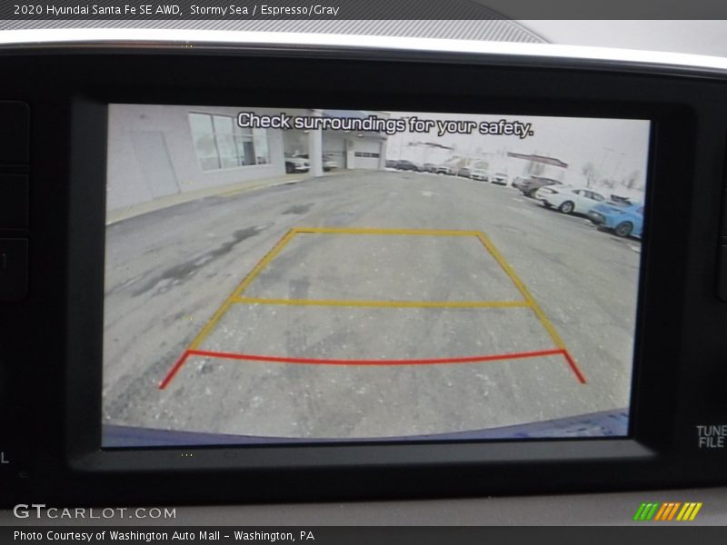 Stormy Sea / Espresso/Gray 2020 Hyundai Santa Fe SE AWD