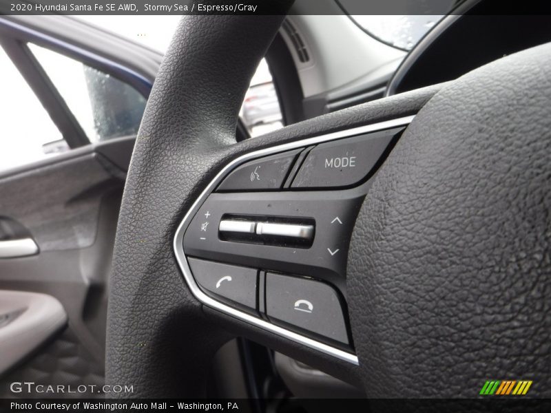 Stormy Sea / Espresso/Gray 2020 Hyundai Santa Fe SE AWD