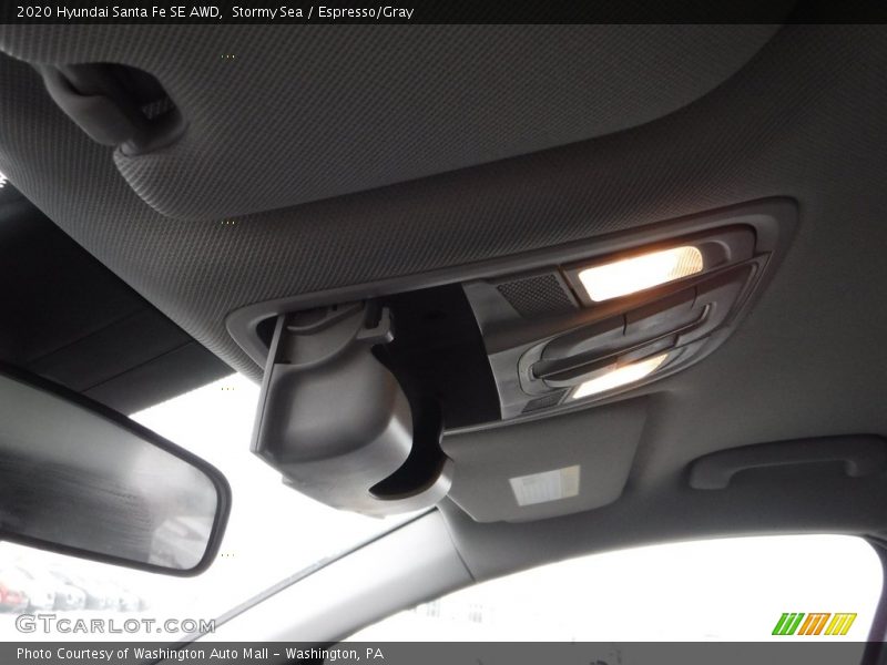 Stormy Sea / Espresso/Gray 2020 Hyundai Santa Fe SE AWD