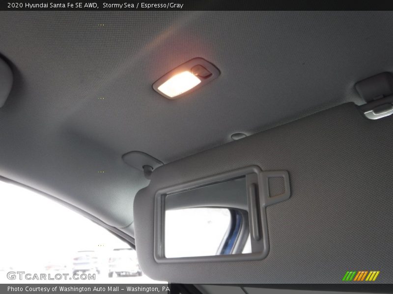 Stormy Sea / Espresso/Gray 2020 Hyundai Santa Fe SE AWD