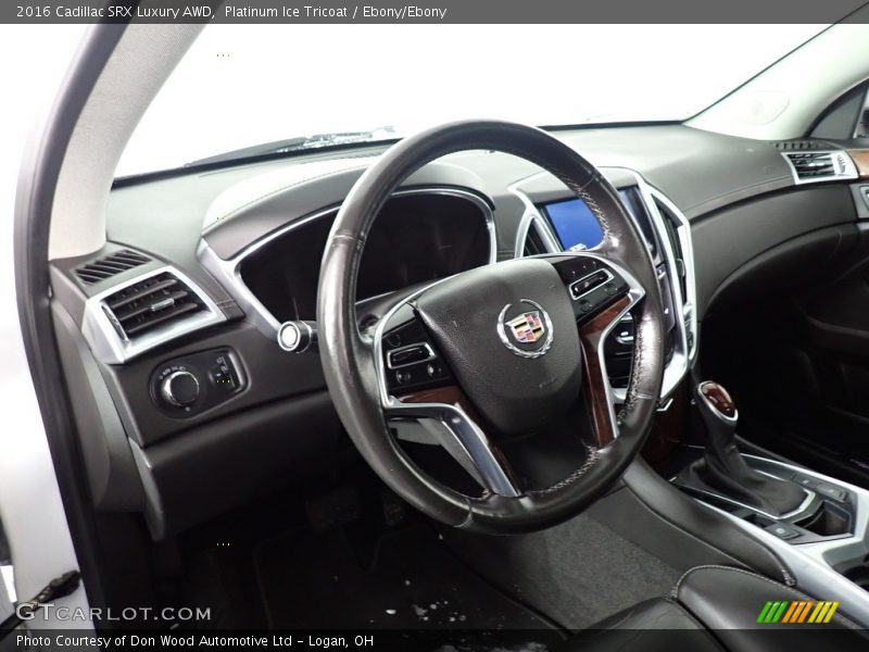 Platinum Ice Tricoat / Ebony/Ebony 2016 Cadillac SRX Luxury AWD