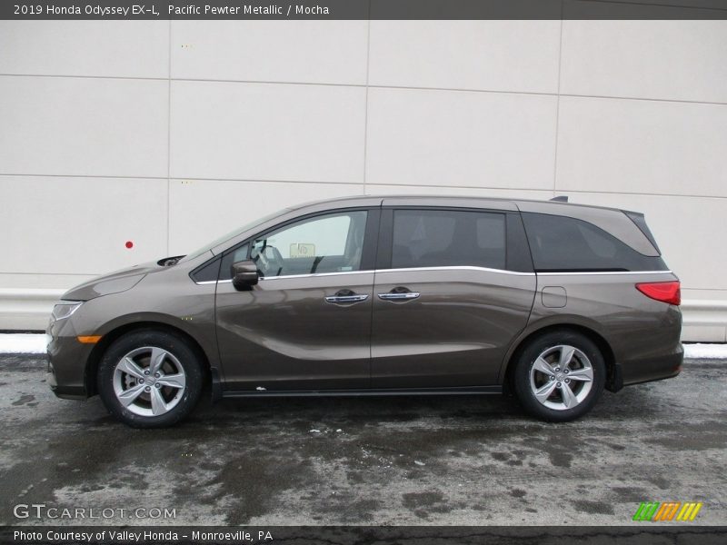 Pacific Pewter Metallic / Mocha 2019 Honda Odyssey EX-L