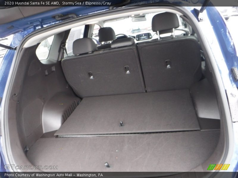 Stormy Sea / Espresso/Gray 2020 Hyundai Santa Fe SE AWD