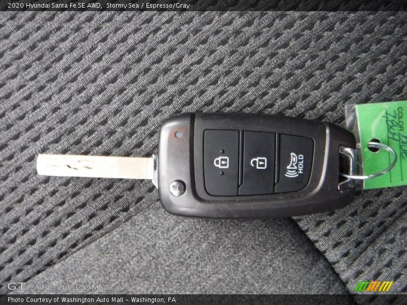 Stormy Sea / Espresso/Gray 2020 Hyundai Santa Fe SE AWD