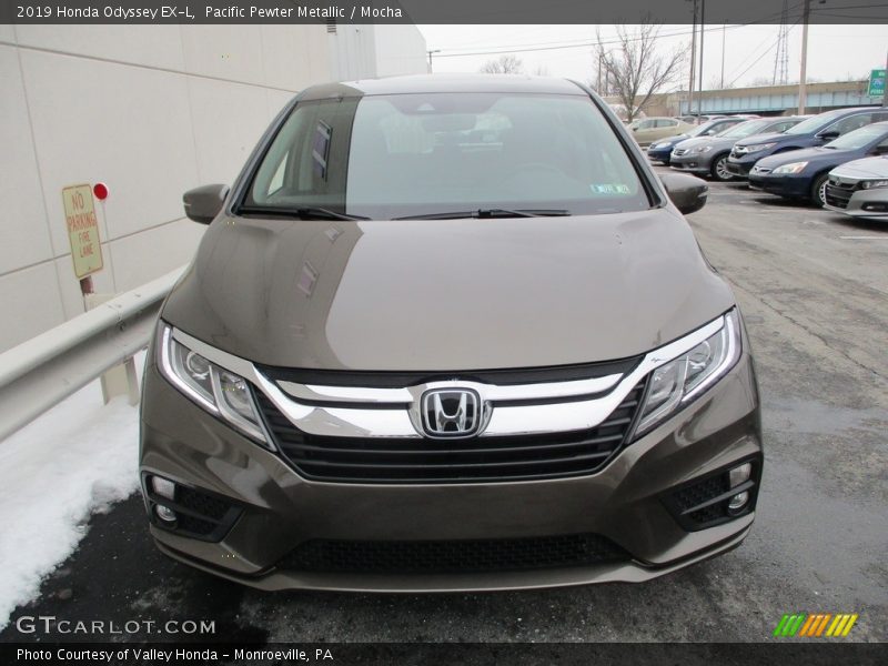 Pacific Pewter Metallic / Mocha 2019 Honda Odyssey EX-L