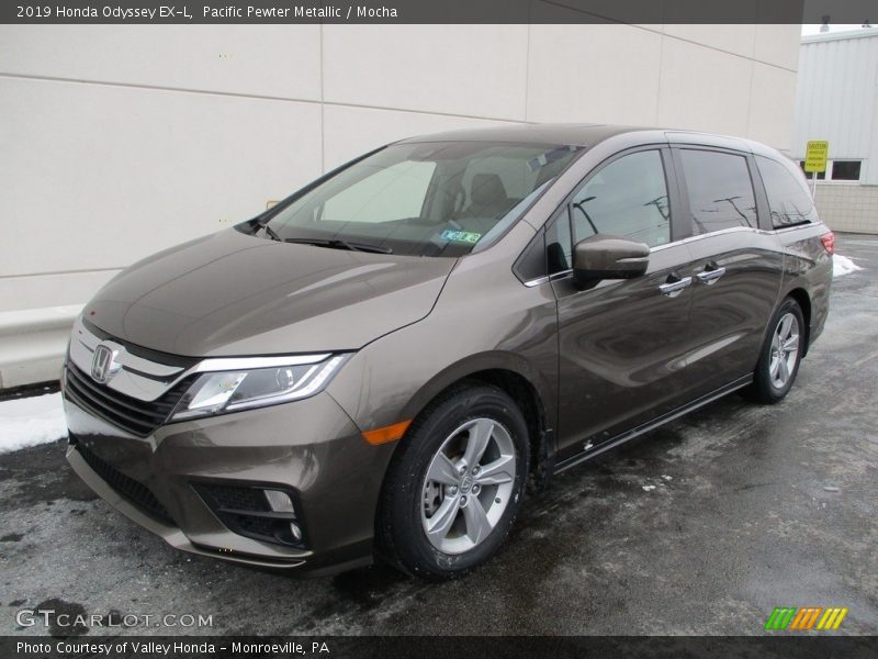Pacific Pewter Metallic / Mocha 2019 Honda Odyssey EX-L