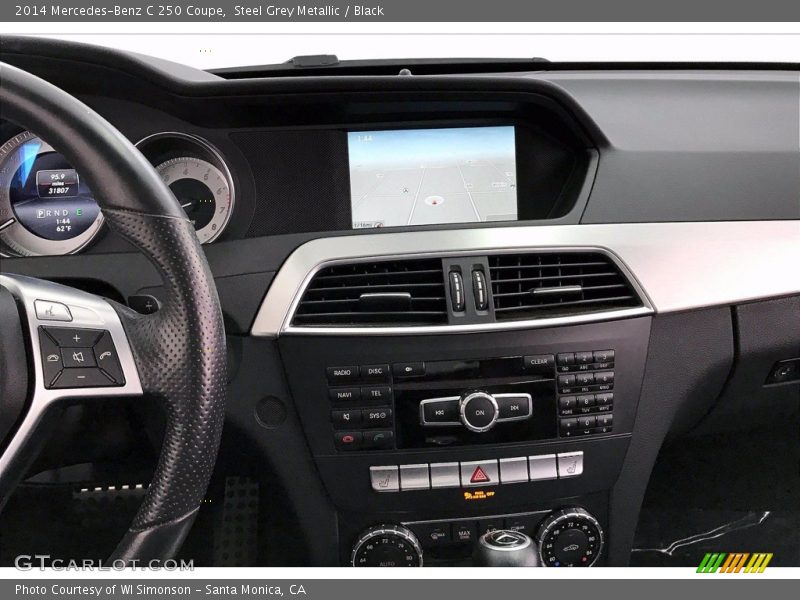 Steel Grey Metallic / Black 2014 Mercedes-Benz C 250 Coupe