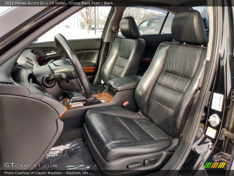 Crystal Black Pearl / Black 2011 Honda Accord EX-L V6 Sedan