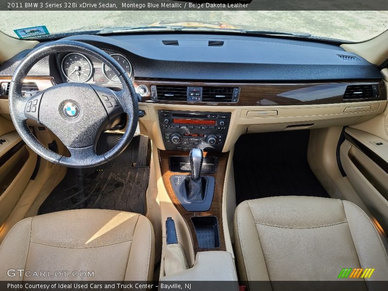 Montego Blue Metallic / Beige Dakota Leather 2011 BMW 3 Series 328i xDrive Sedan
