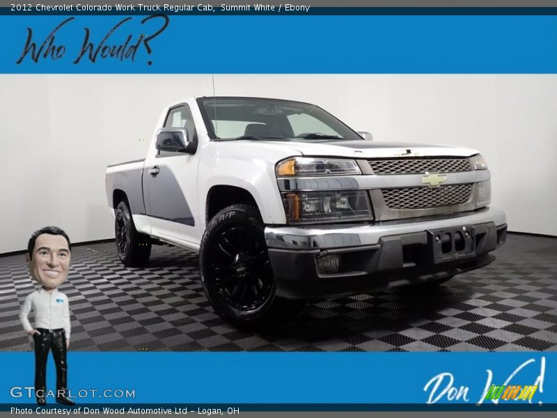 Summit White / Ebony 2012 Chevrolet Colorado Work Truck Regular Cab