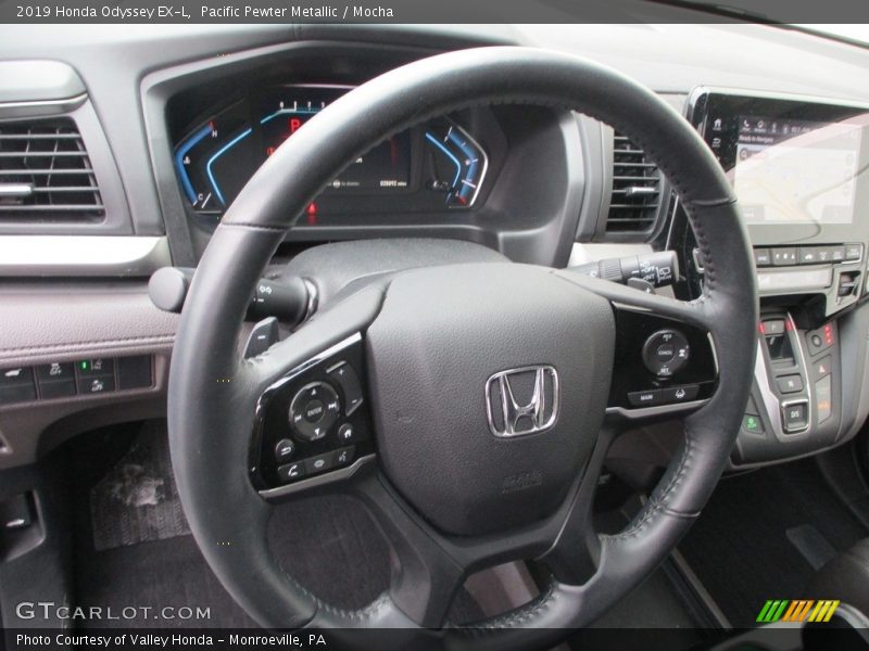 Pacific Pewter Metallic / Mocha 2019 Honda Odyssey EX-L