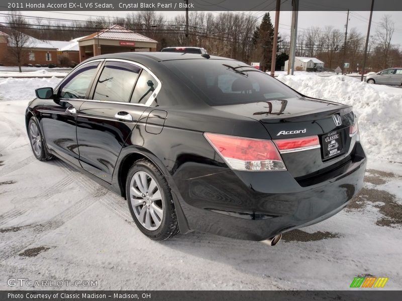Crystal Black Pearl / Black 2011 Honda Accord EX-L V6 Sedan