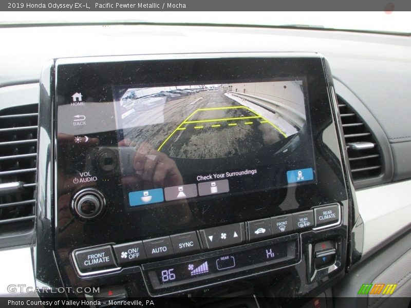 Pacific Pewter Metallic / Mocha 2019 Honda Odyssey EX-L