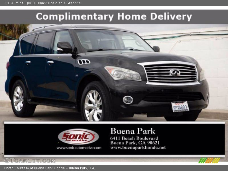 Black Obsidian / Graphite 2014 Infiniti QX80