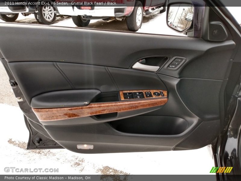 Crystal Black Pearl / Black 2011 Honda Accord EX-L V6 Sedan