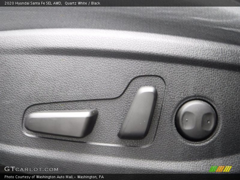 Quartz White / Black 2020 Hyundai Santa Fe SEL AWD