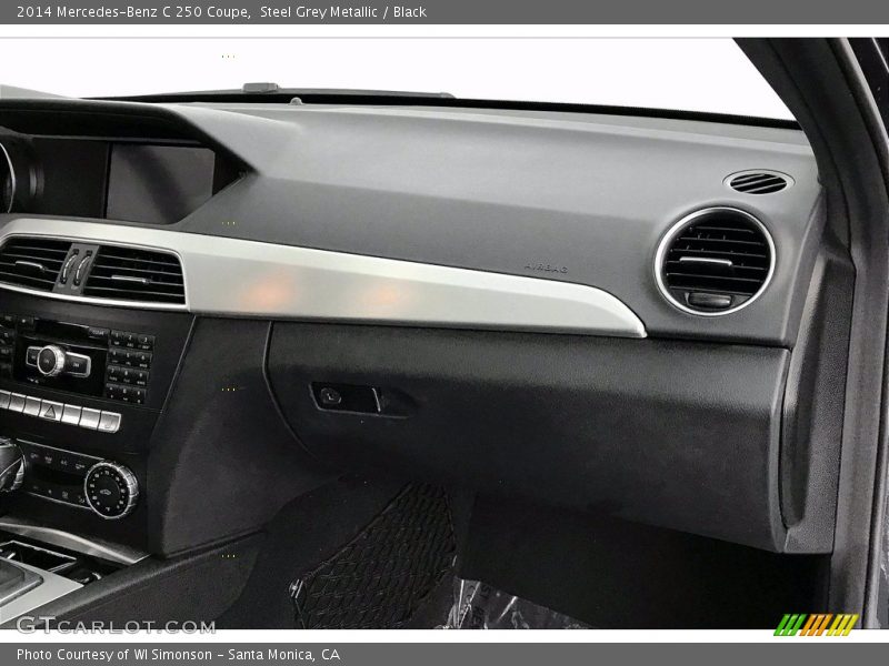 Steel Grey Metallic / Black 2014 Mercedes-Benz C 250 Coupe