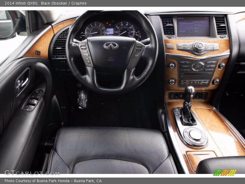 Dashboard of 2014 QX80 