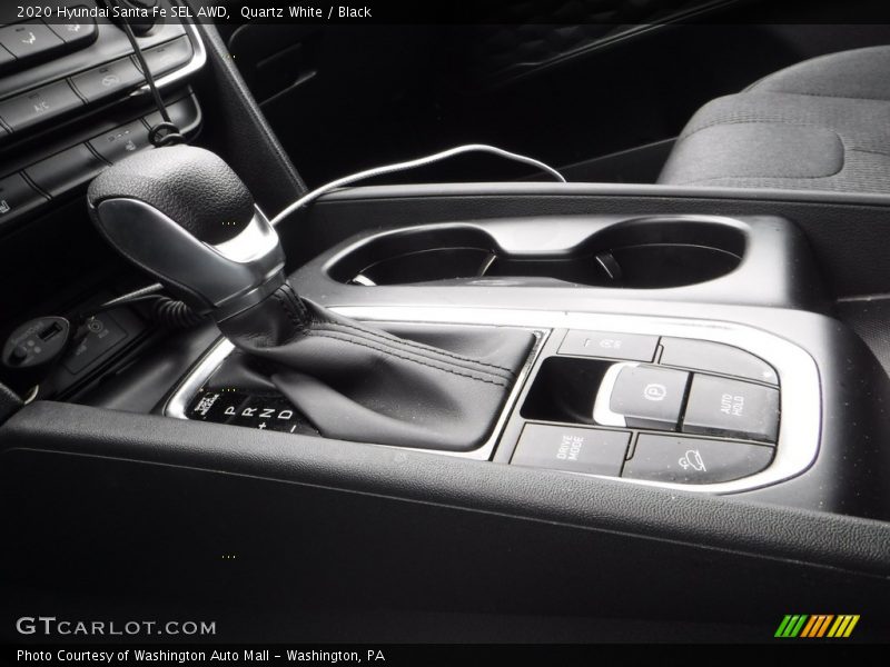 Quartz White / Black 2020 Hyundai Santa Fe SEL AWD
