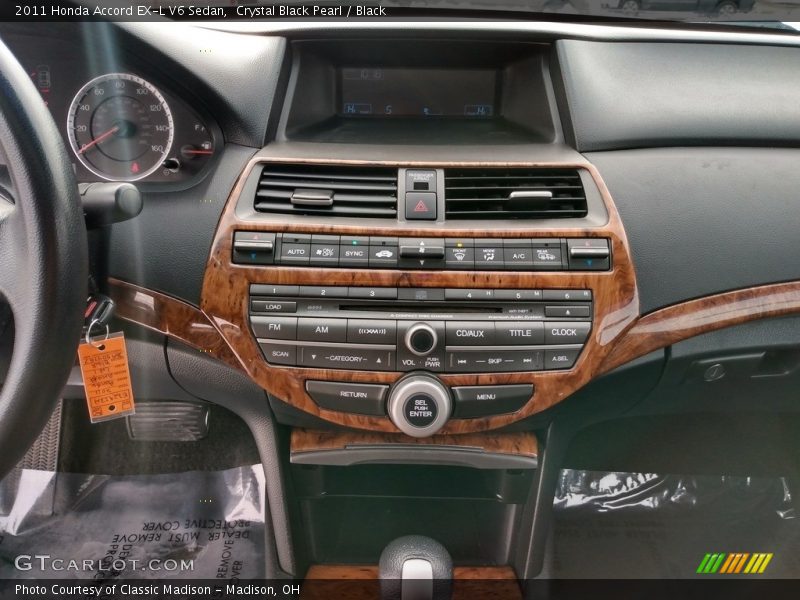 Crystal Black Pearl / Black 2011 Honda Accord EX-L V6 Sedan