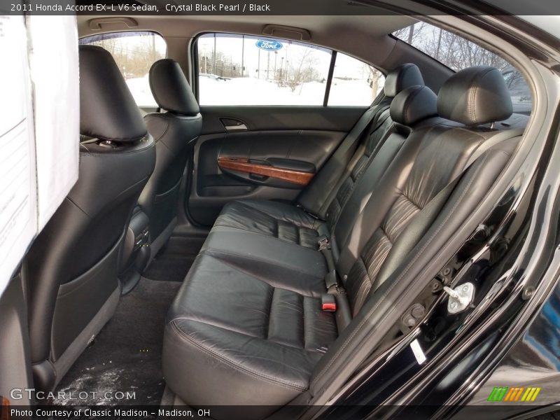 Crystal Black Pearl / Black 2011 Honda Accord EX-L V6 Sedan