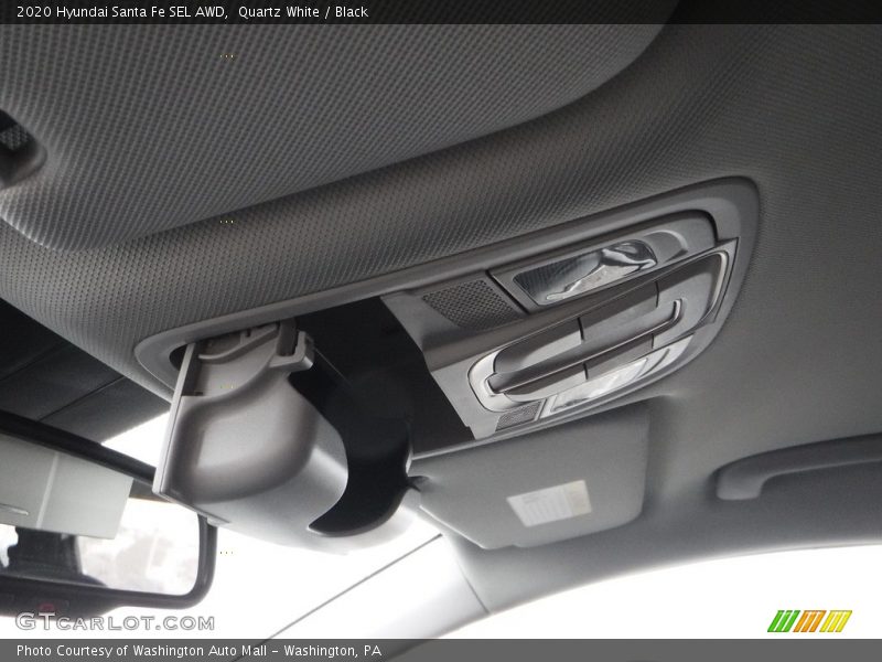 Quartz White / Black 2020 Hyundai Santa Fe SEL AWD