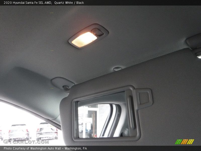 Quartz White / Black 2020 Hyundai Santa Fe SEL AWD