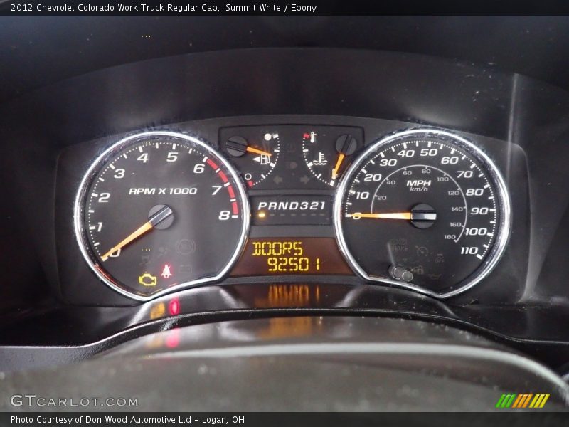 Summit White / Ebony 2012 Chevrolet Colorado Work Truck Regular Cab