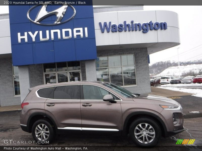 Earthy Bronze / Black 2020 Hyundai Santa Fe SEL AWD