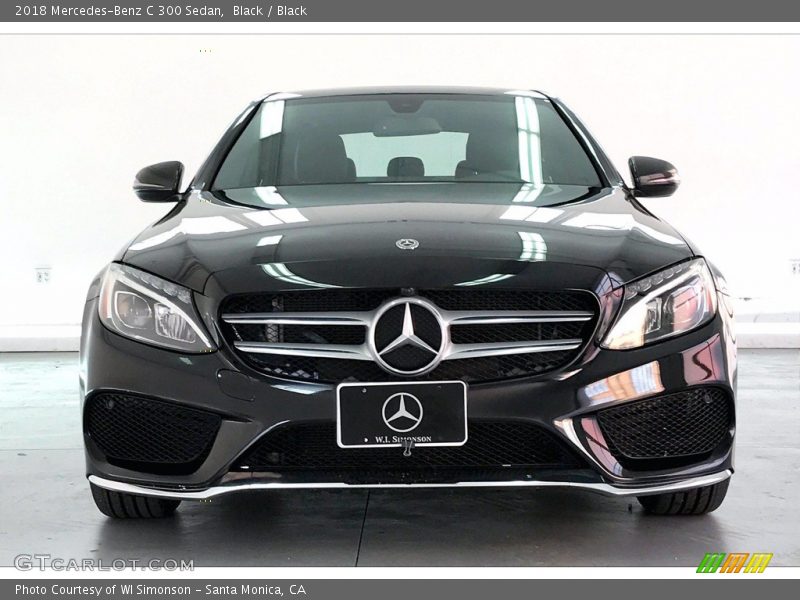 Black / Black 2018 Mercedes-Benz C 300 Sedan