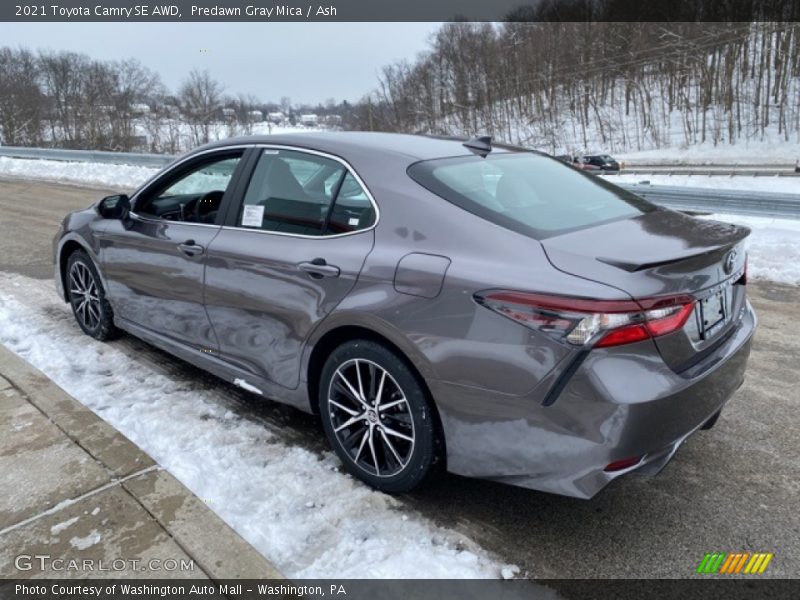 Predawn Gray Mica / Ash 2021 Toyota Camry SE AWD