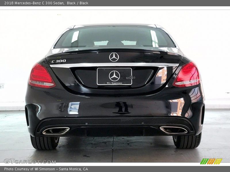 Black / Black 2018 Mercedes-Benz C 300 Sedan