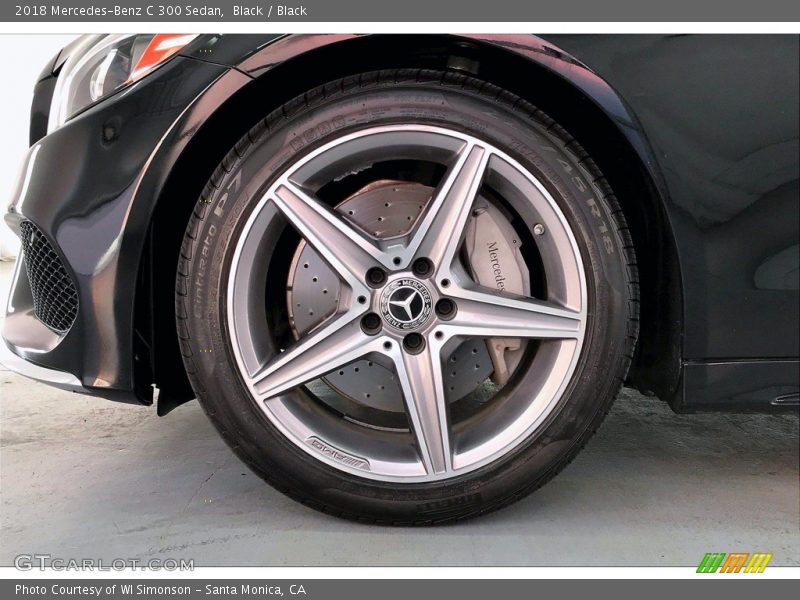 Black / Black 2018 Mercedes-Benz C 300 Sedan