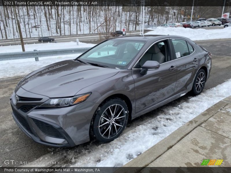 Predawn Gray Mica / Ash 2021 Toyota Camry SE AWD