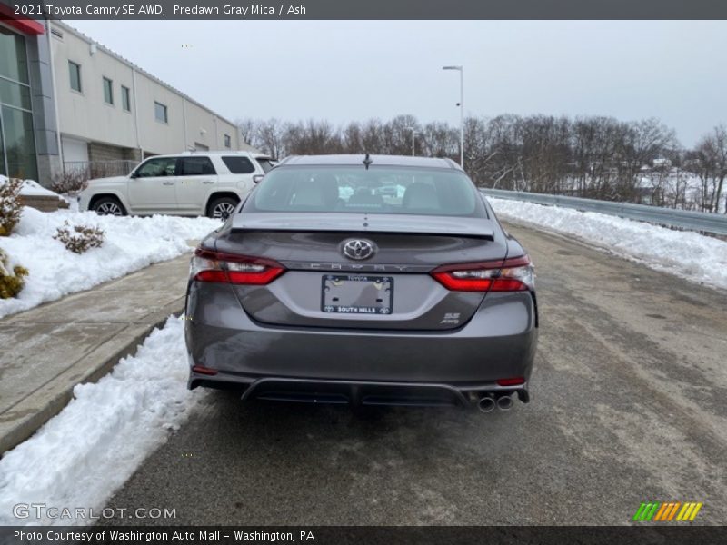 Predawn Gray Mica / Ash 2021 Toyota Camry SE AWD