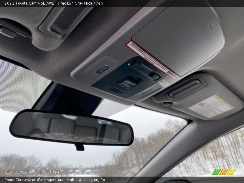 Predawn Gray Mica / Ash 2021 Toyota Camry SE AWD