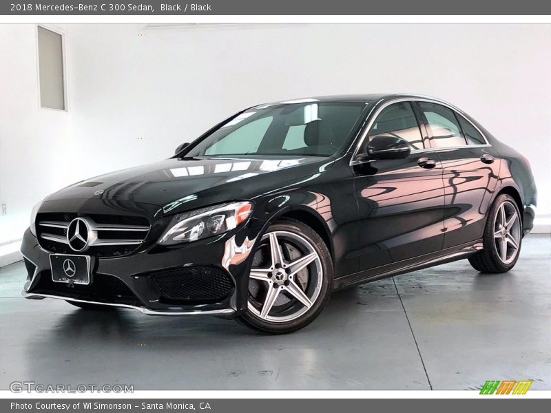 Black / Black 2018 Mercedes-Benz C 300 Sedan