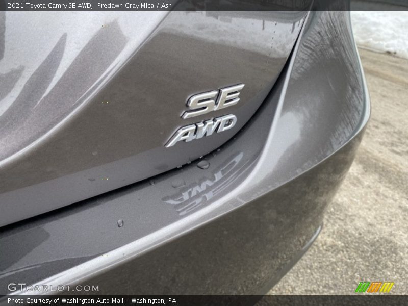 Predawn Gray Mica / Ash 2021 Toyota Camry SE AWD