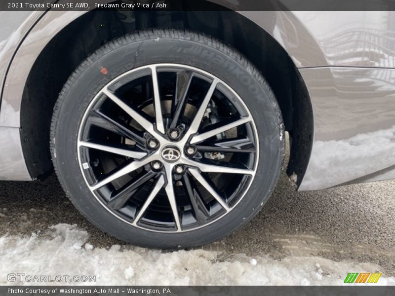 Predawn Gray Mica / Ash 2021 Toyota Camry SE AWD