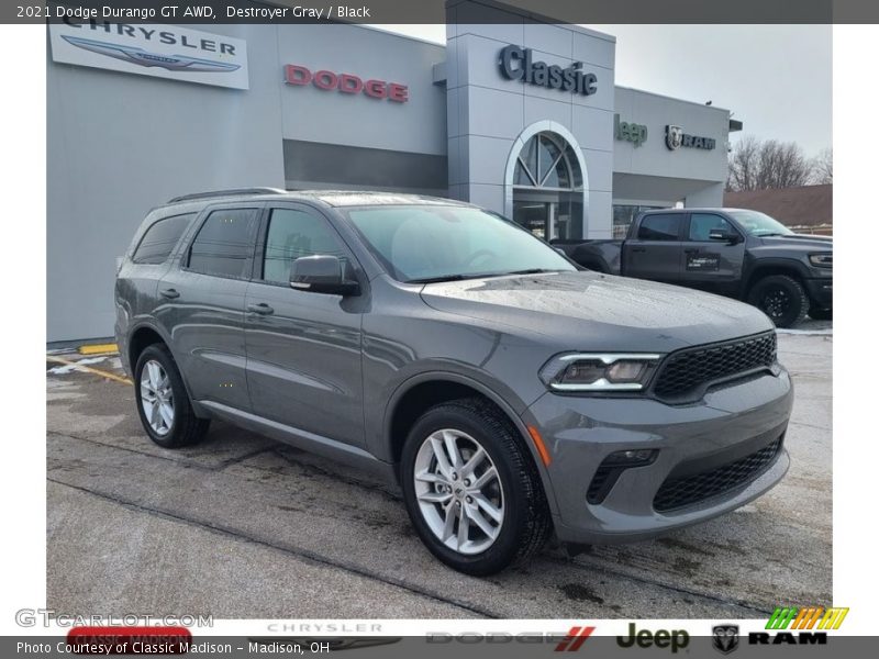 Destroyer Gray / Black 2021 Dodge Durango GT AWD